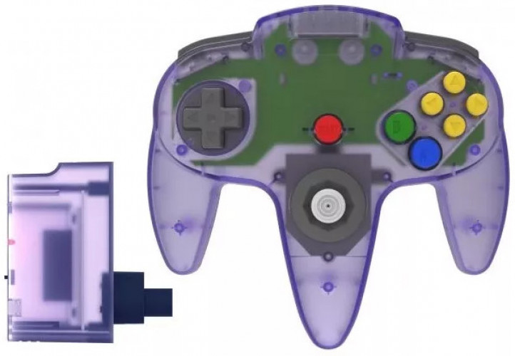 Teknogame Nintendo 64 Wireless 2.4 GHz Controller Atomic Purple ()