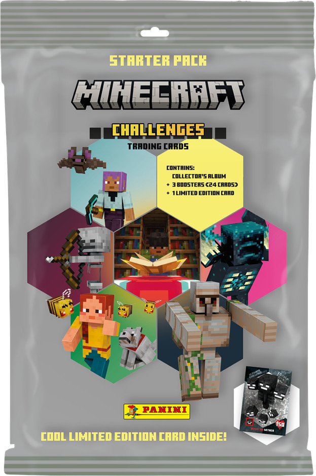Panini Minecraft Trading Card 4 Starter Pack
