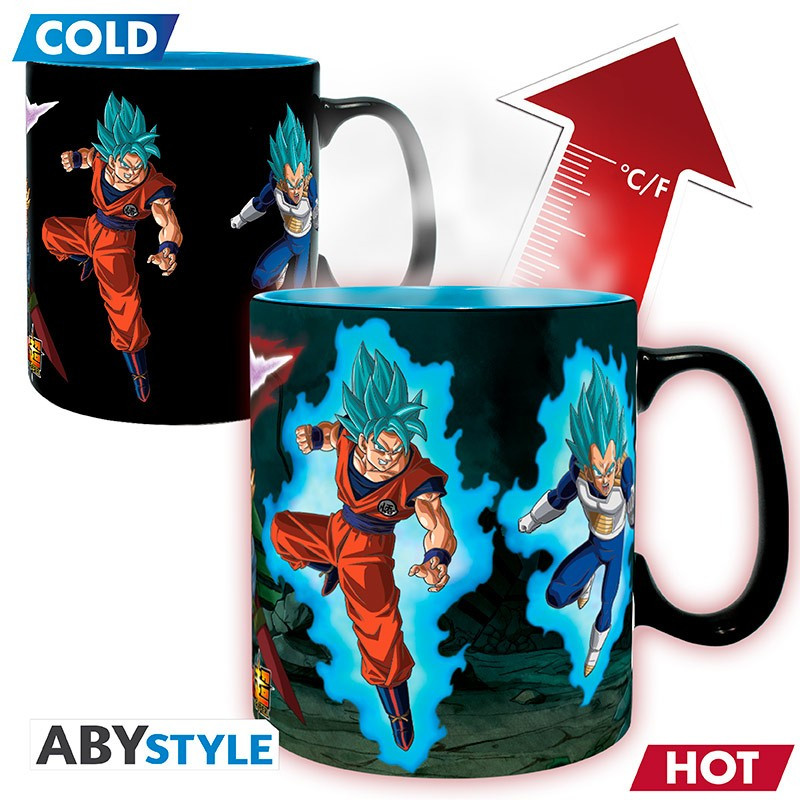 Abystyle Dragon Ball Super Heat Change Mug - Saiyans vs Goku Black