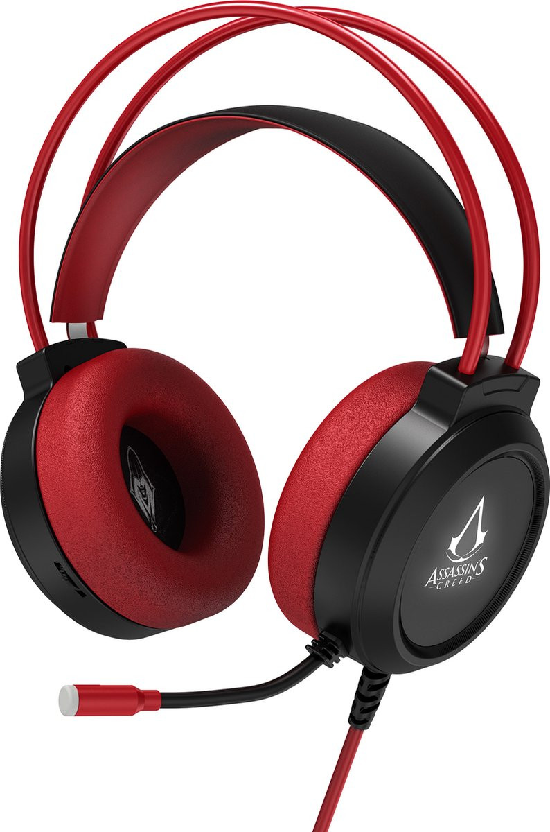 Freaks and Geeks Assassin's Creed Dual Gaming Wired Headset - Red