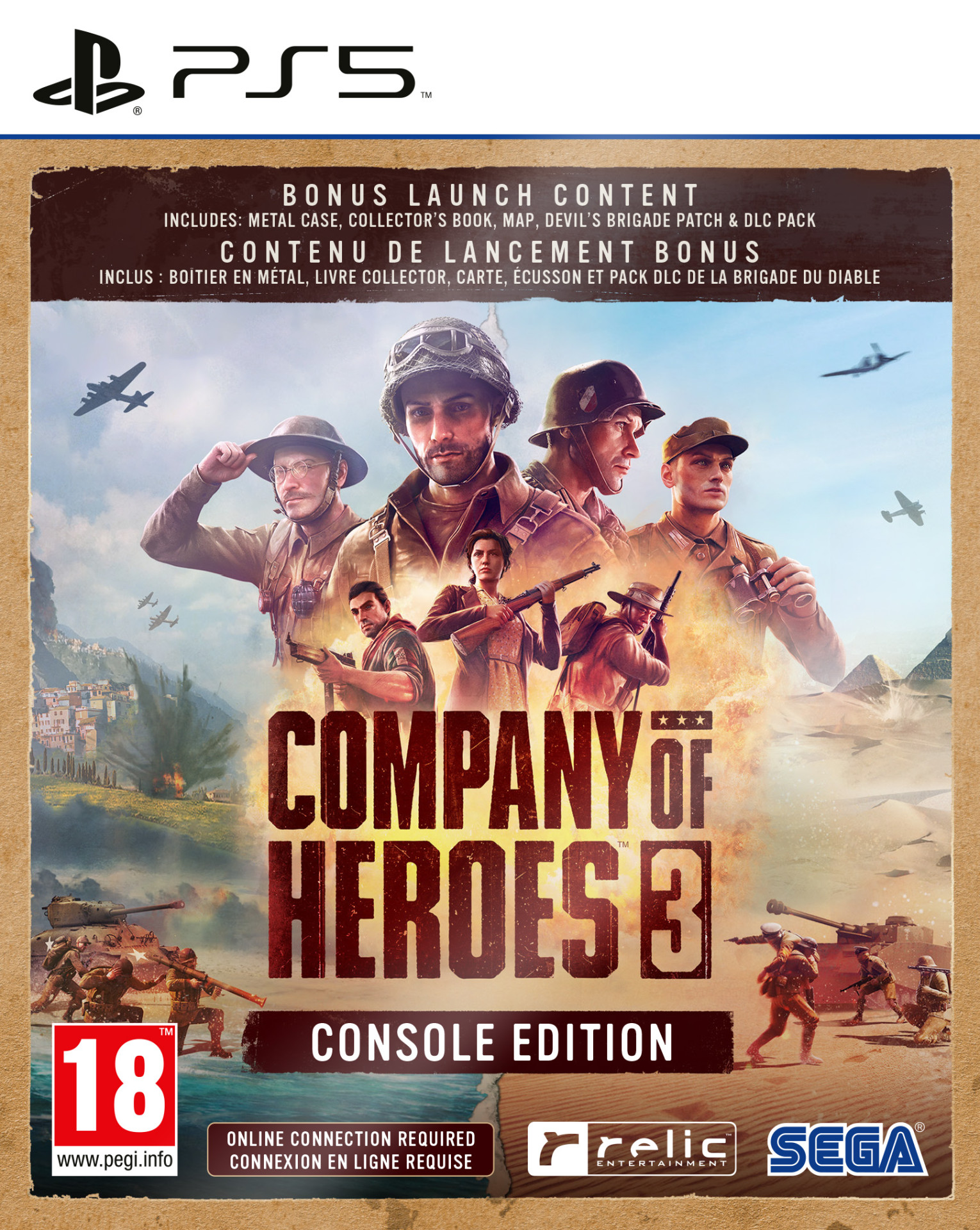 SEGA Company of Heroes 3 - Metalcase Edition (verpakking Frans, game Engels)