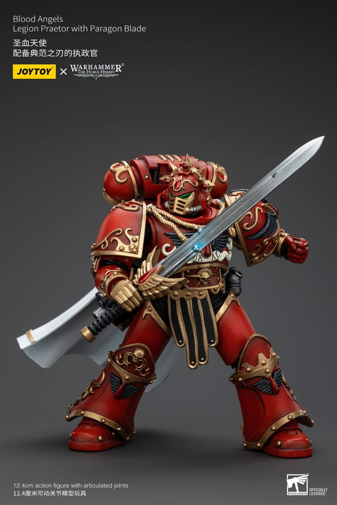 Joy Toy Warhammer 40K Action Figure - Blood Angels Legion Praetor with Paragon Blade
