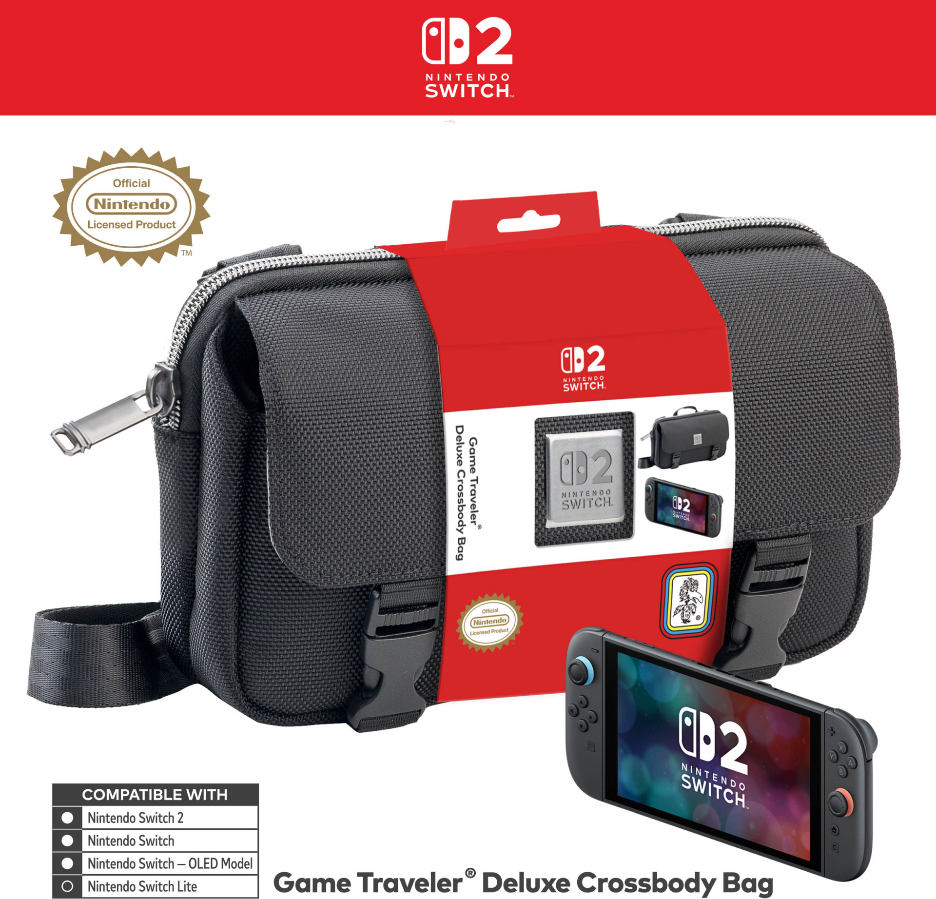 Nacon RDS Switch 2 Official Horizontal Bag - Black