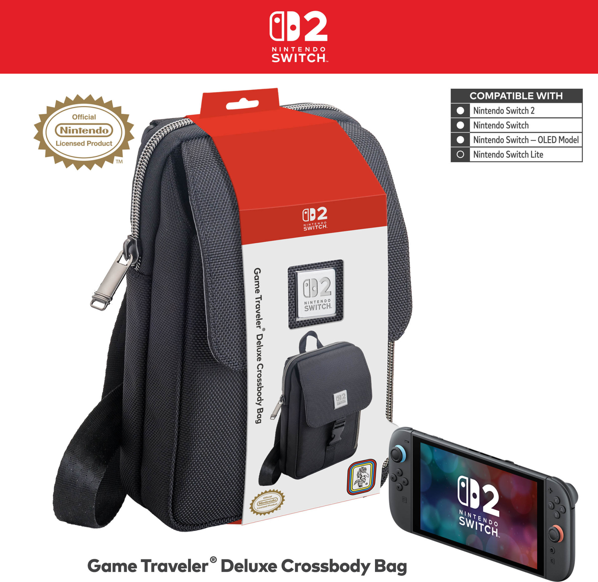 Nacon RDS Switch 2 Official Vertical Bag - Black