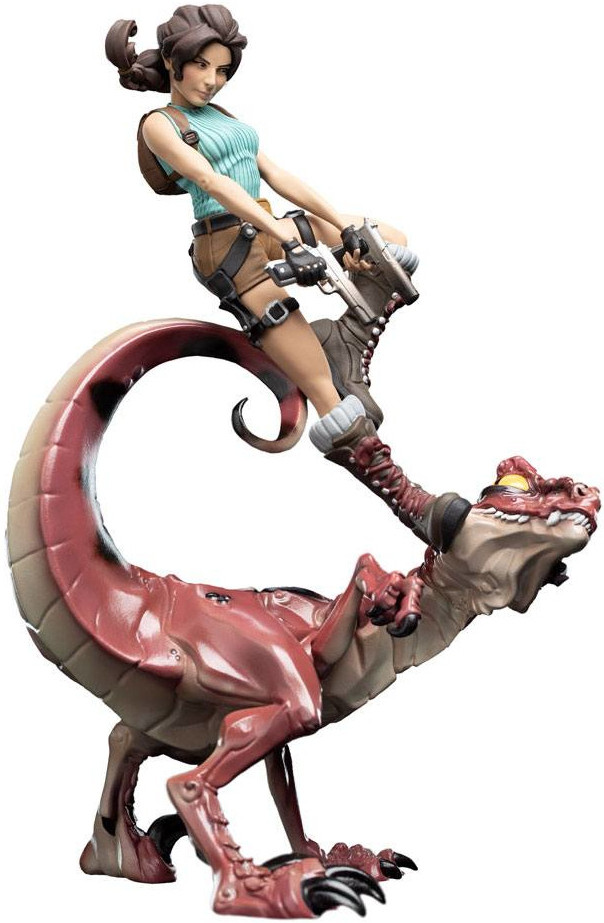 Weta Workshop Tomb Raider Mini Epics Figure - Lara Croft & Raptor