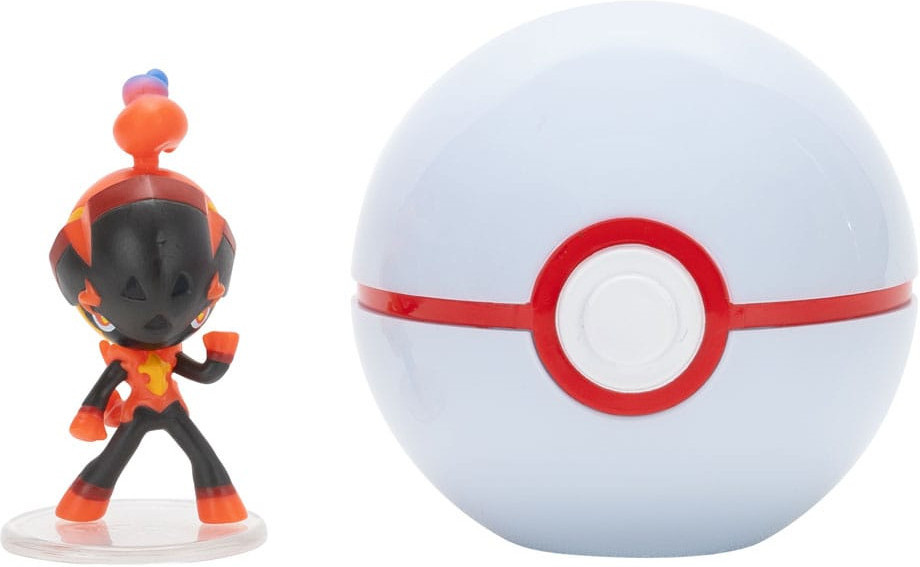 Jazwares Pokemon Figure - Charcadet + Premier Ball (Clip 'n' Go)