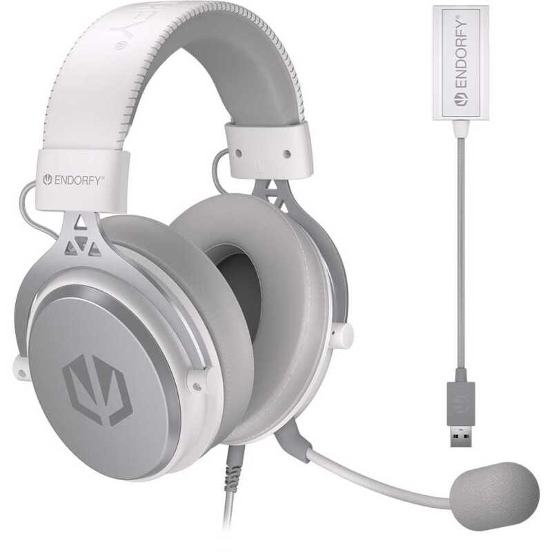 ENDORFY VIRO Plus USB Onyx White Gaming headset