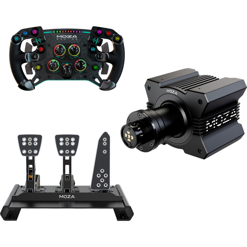 MOZA Racing R9 V2 + GS V2P GT + CRP Bundel Stuur