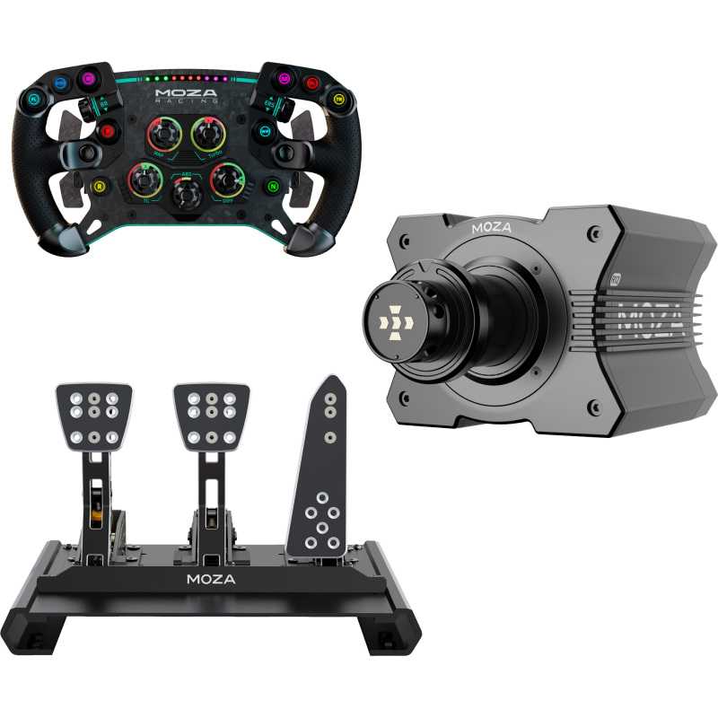 MOZA Racing R12 + GS V2P GT + CRP Bundel Stuur