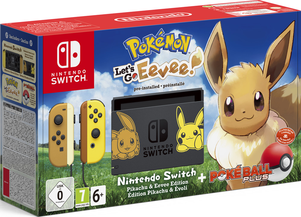 Nintendo Switch Pokemon Let's Go Eevee Bundle (boxed)