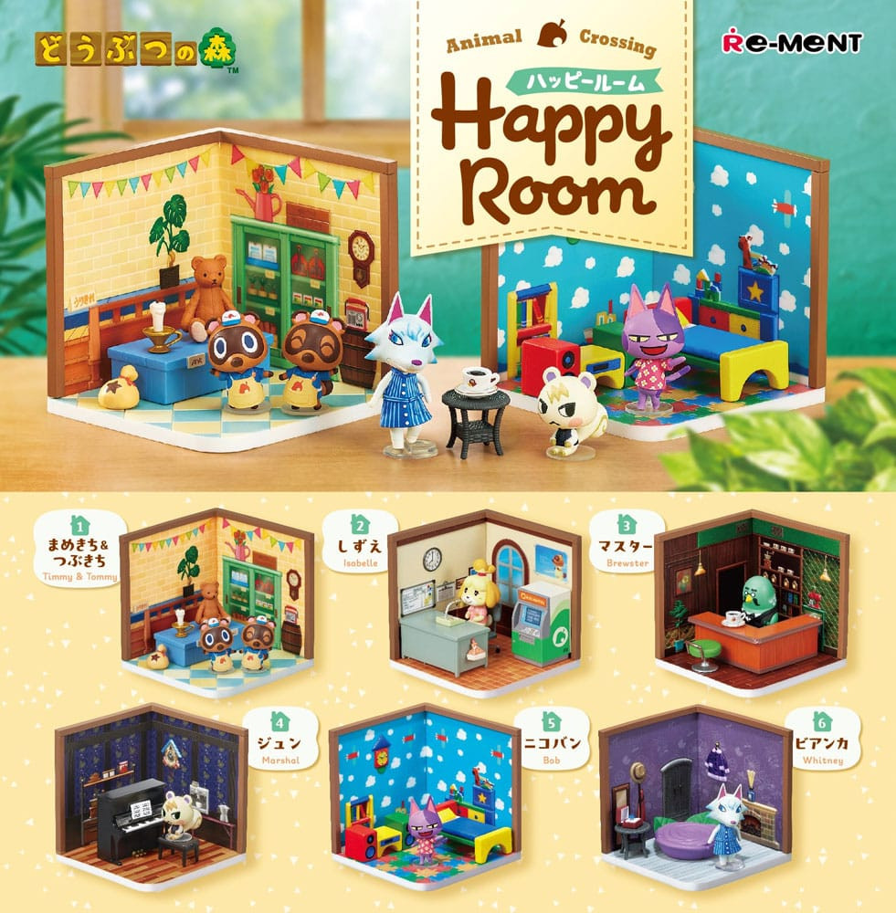 Re-Ment Animal Crossing Happy Room Full Box (6 Figures)