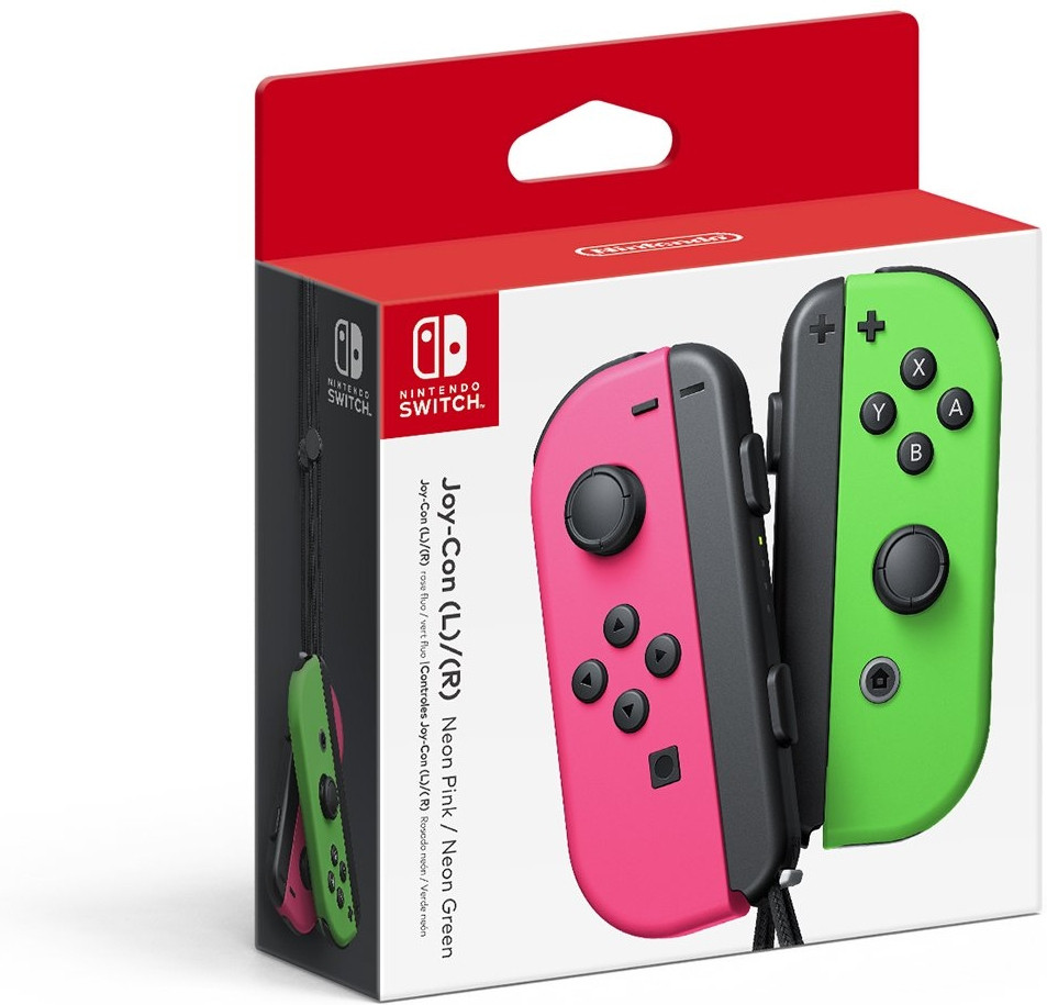 Nintendo Switch Joy-Con Controller Pair (Neon Pink/Neon Green)