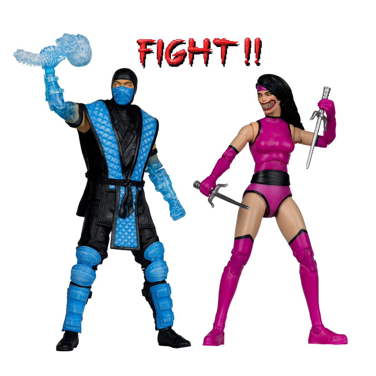 McFarlane Sub-Zero vs Mileena (Mortal Kombat Klassic)