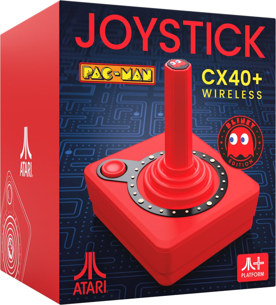 Atari Pac-Man CX-40+ Wireless Joystick - Red (Blimey Edition)