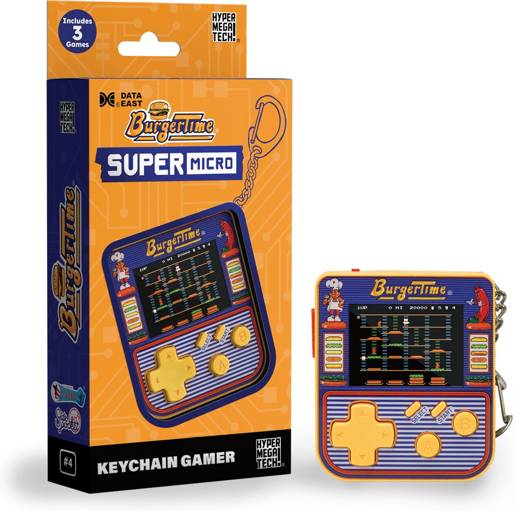 Evercade Super Micro Keychain Gamer - Data East Burger Time