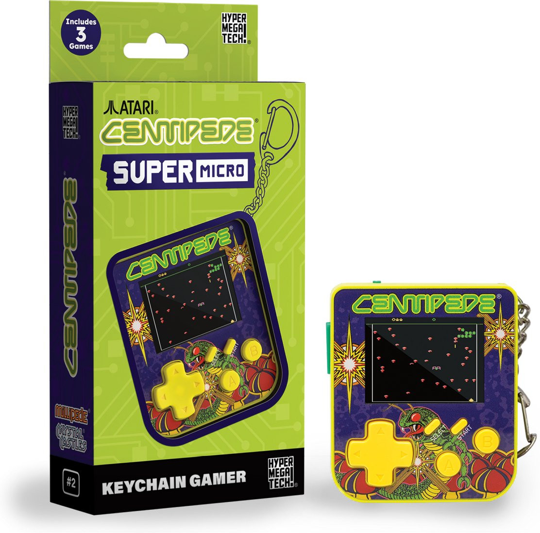 Evercade Super Micro Keychain Gamer - Atari Centipede