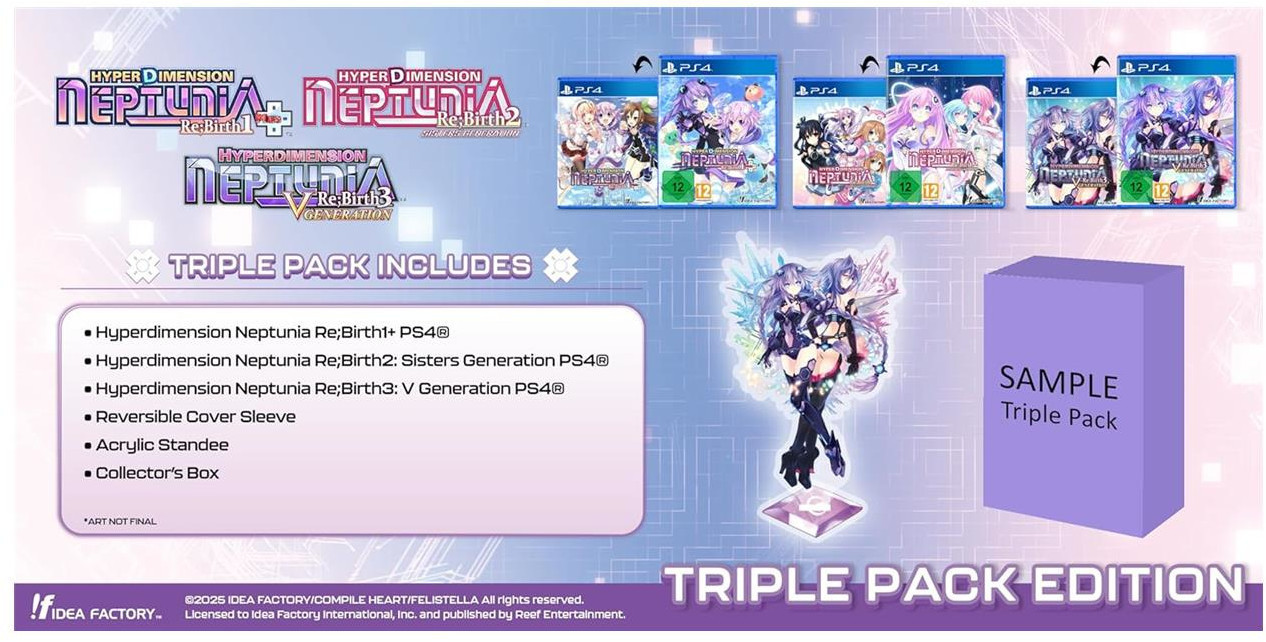 Idea Factory Hyperdimension Neptunia Re;Birth: Series (1-3) - Triple Pack
