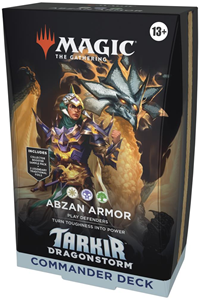 Wizards of The Coast Magic the Gathering - Tarkir Dragonstorm Land Commander Deck - Abzan Armor