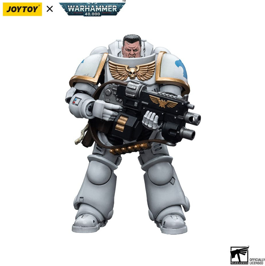 Joy Toy Warhammer 40K Action Figure - Space Marines White Consuls Intercessors 1