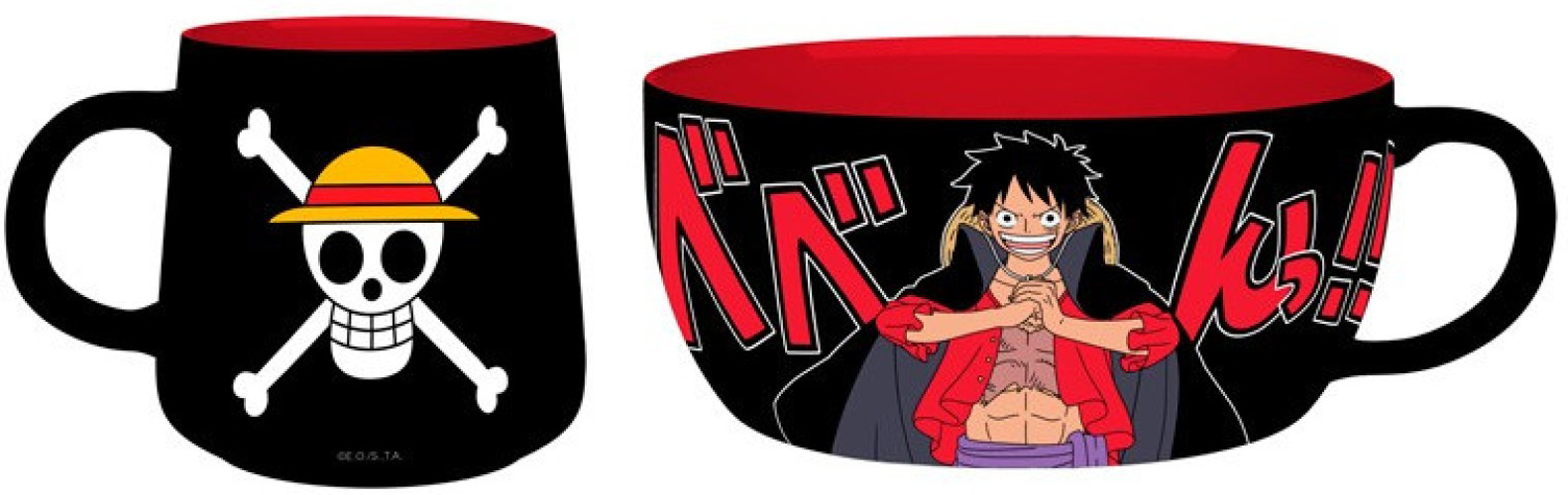 Abystyle One Piece Breakfast Set (Mug + Bowl) - Luffy