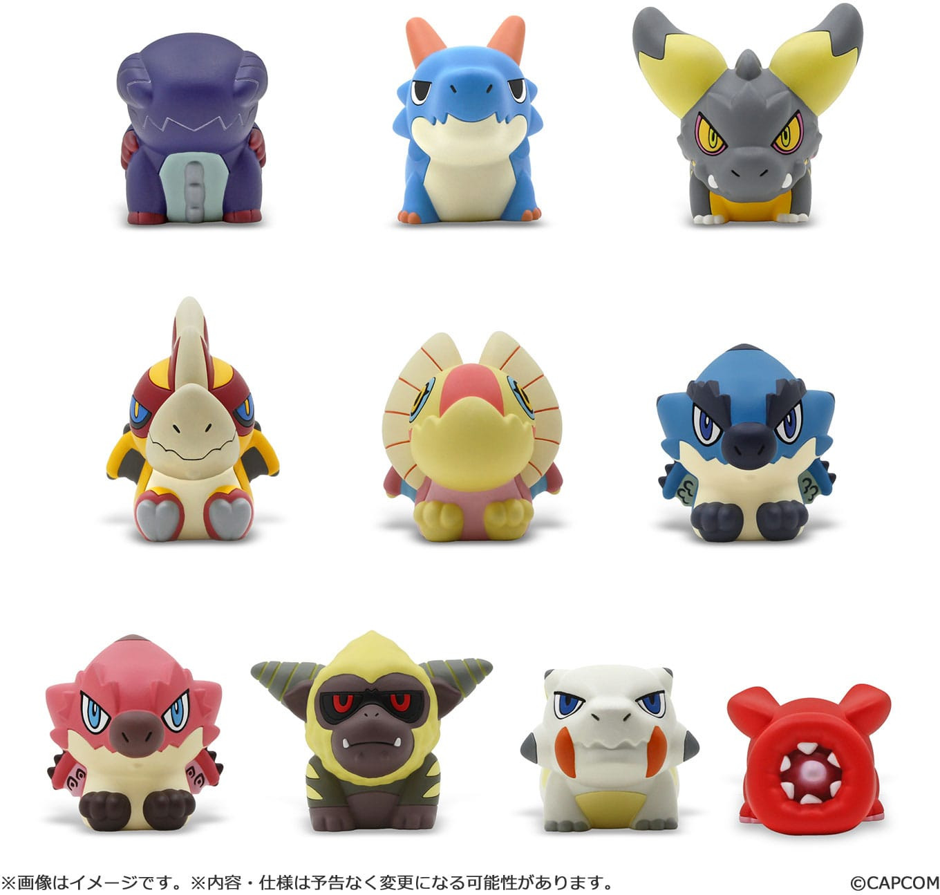 Capcom Monster Hunter Finger Puppets Vol.2 Full Box (10 figures)