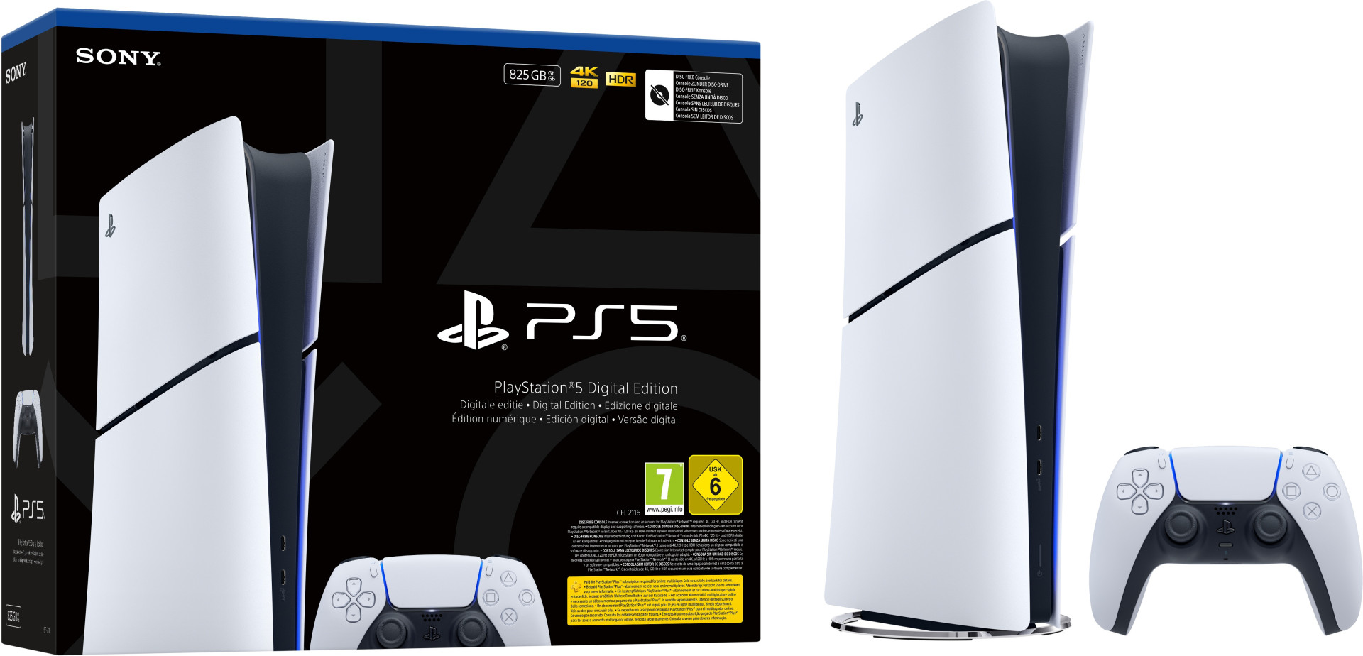 Sony Computer Entertainment PlayStation 5 Digital Edition 825 GB (SLIM VERSION)
