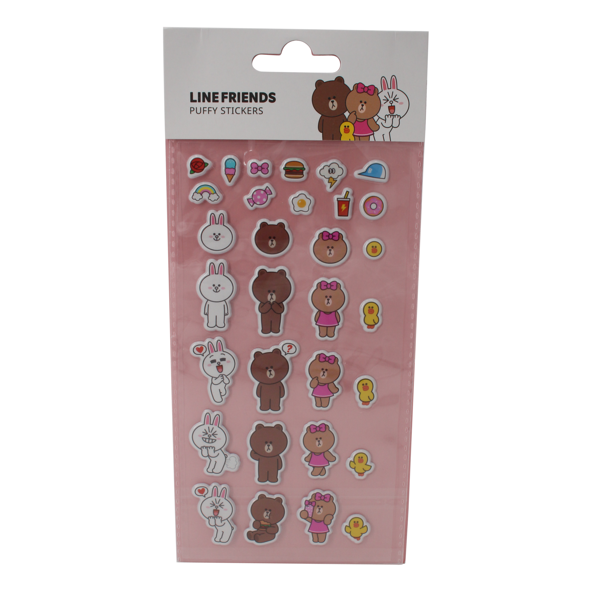 LINE FRIENDS stickervel Puffy