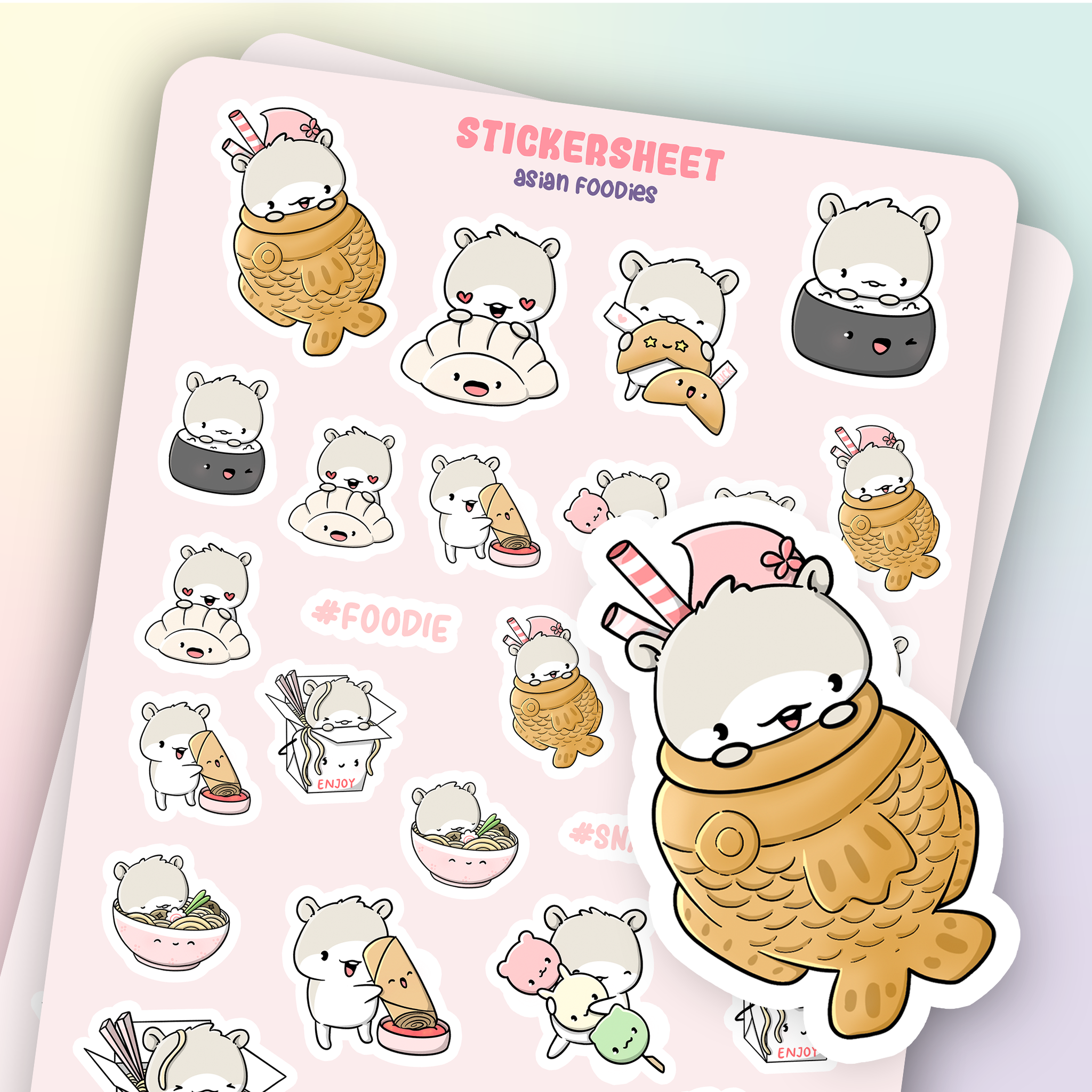 CutieSquad Stickervel Asian Foodies - 