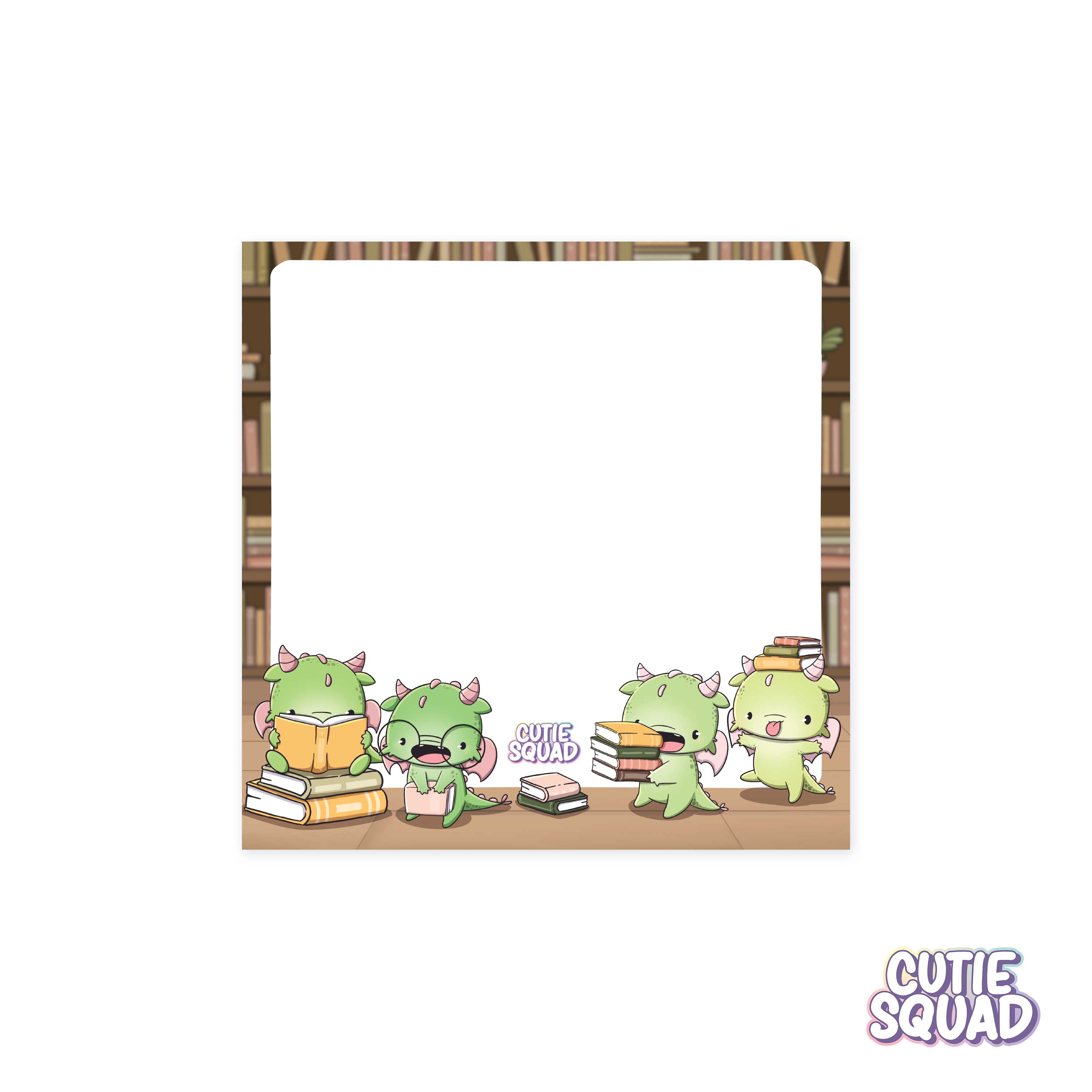 CutieSquad Sticky Notes - Book Dragons