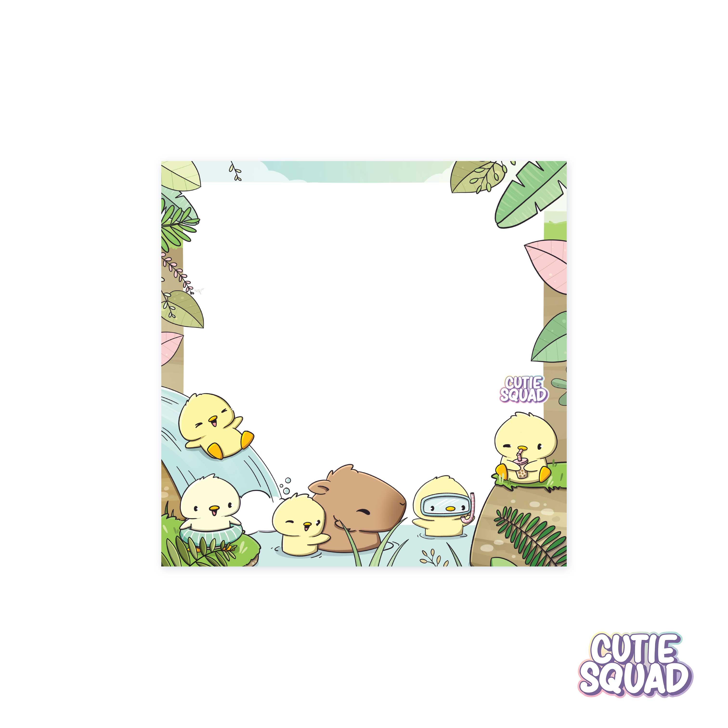 CutieSquad Sticky Notes - Capybaras bathing