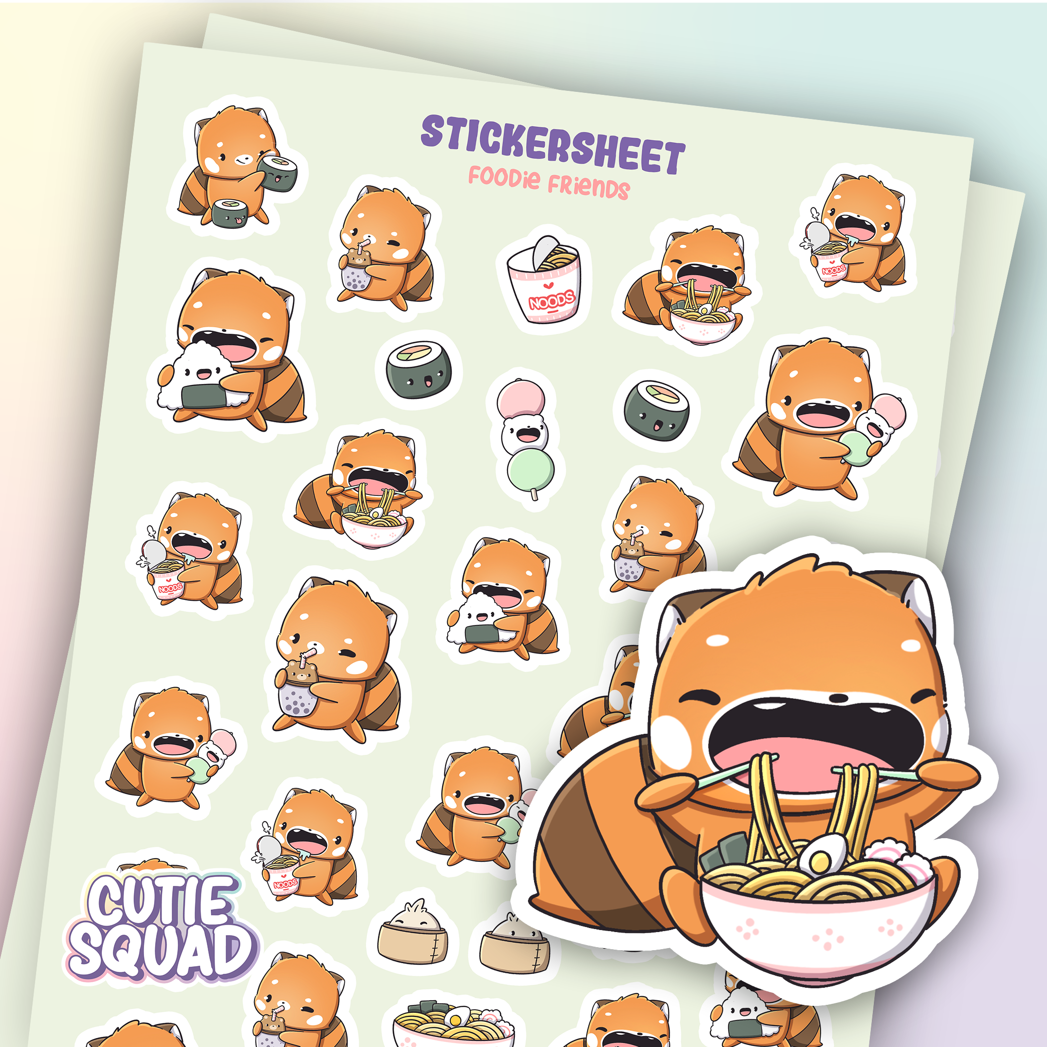 CutieSquad Stickervel Foodie Friends - 