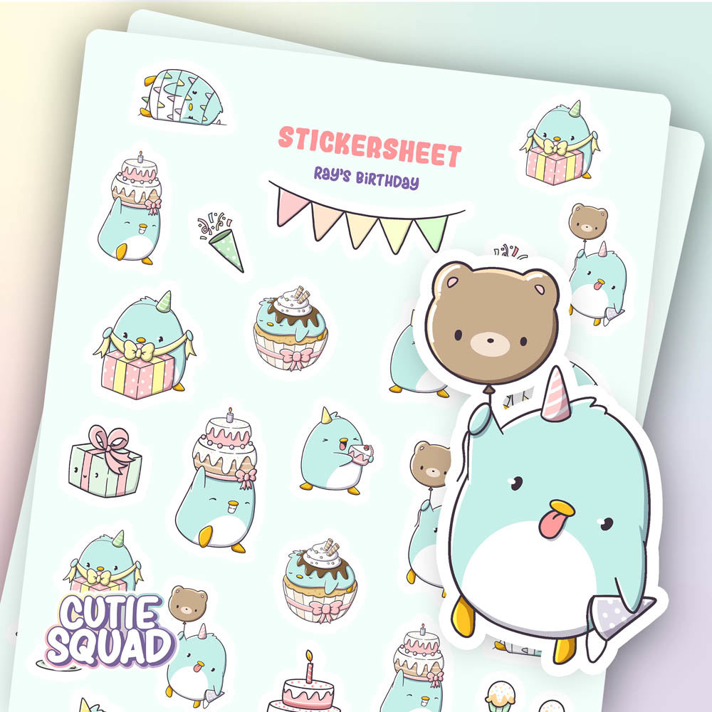 CutieSquad Stickervel Ray's Birthday - 