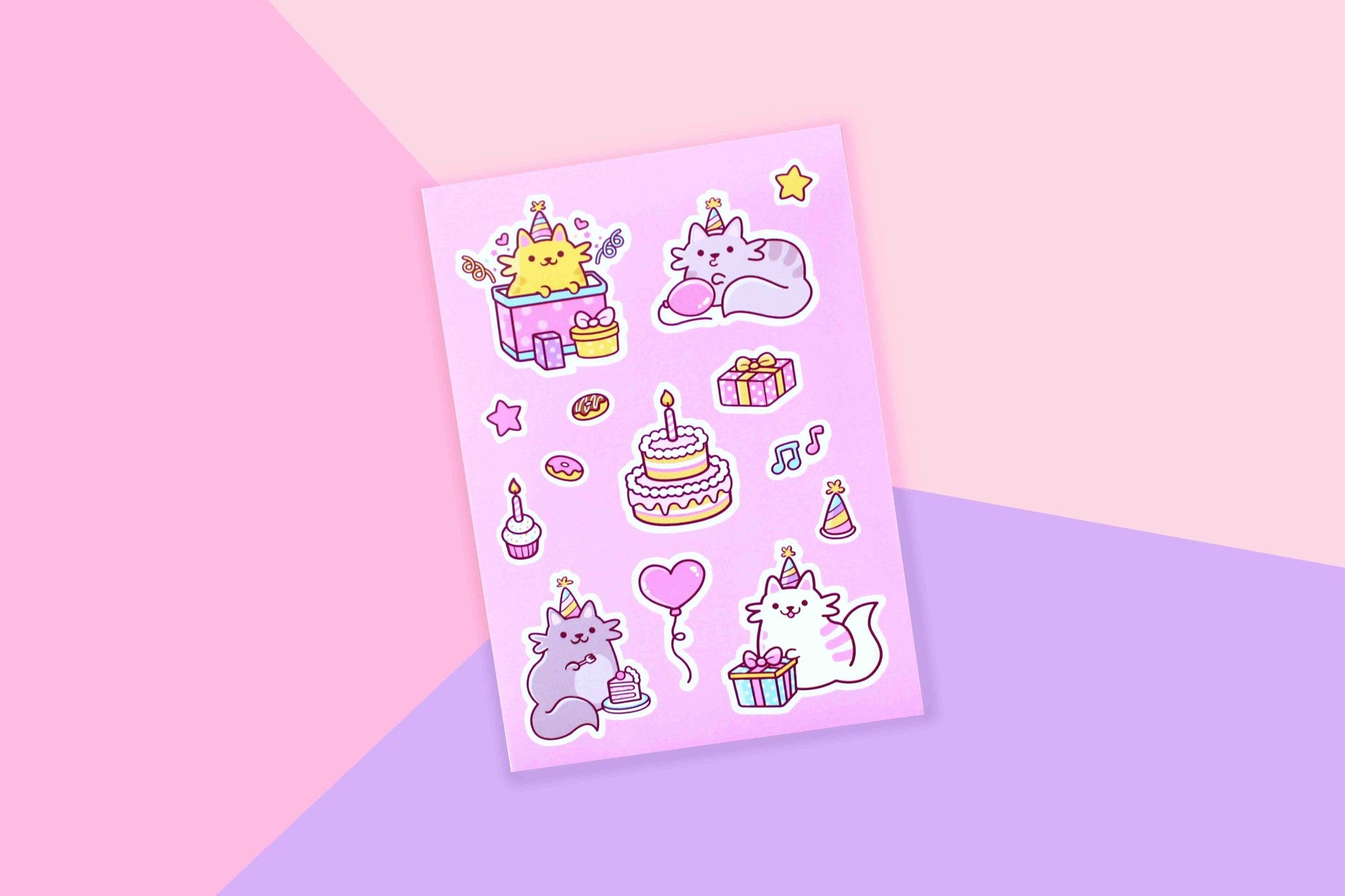 We Are Extinct Stickervel Birthday Cats - 