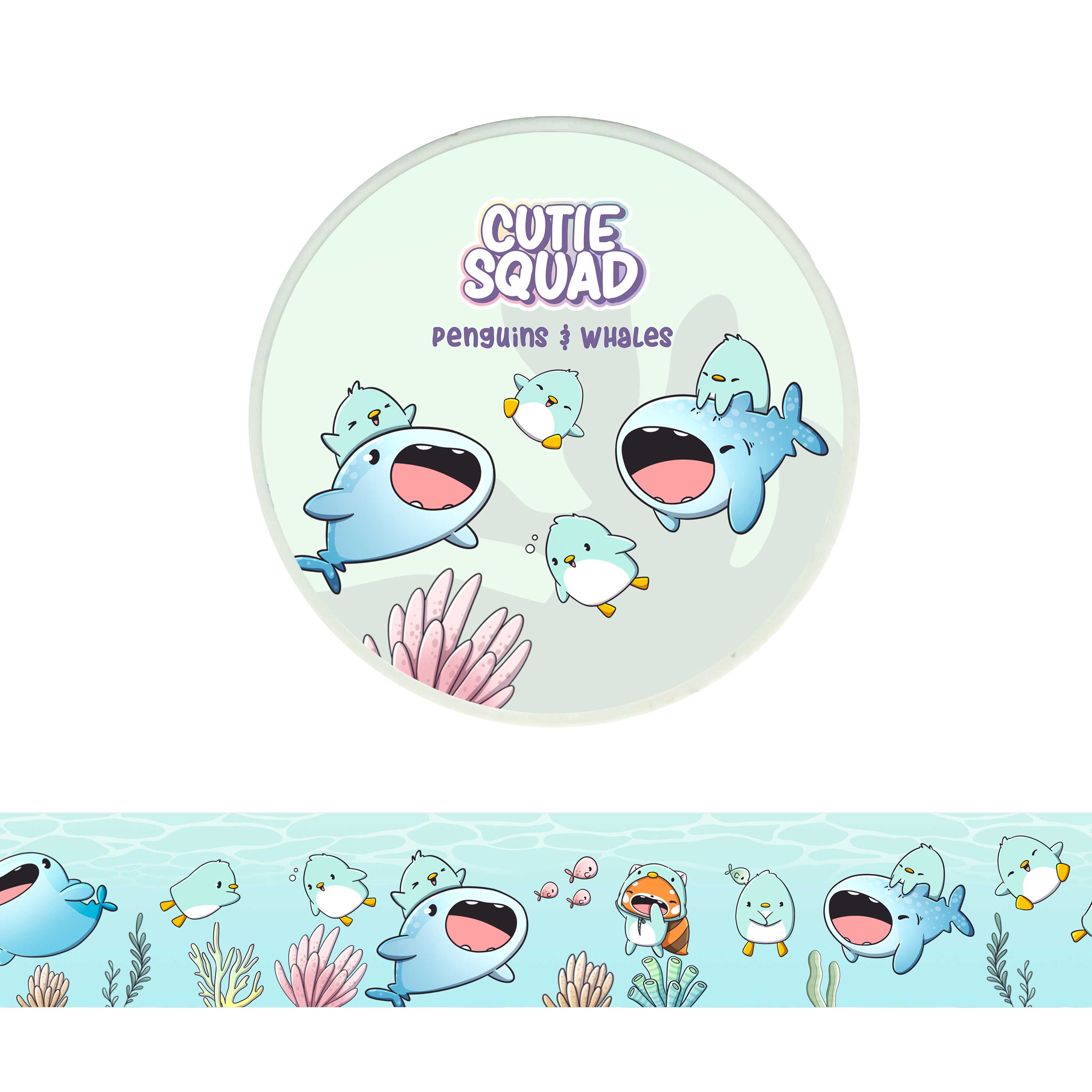 CutieSquad Washi tape - Penguins and Whales