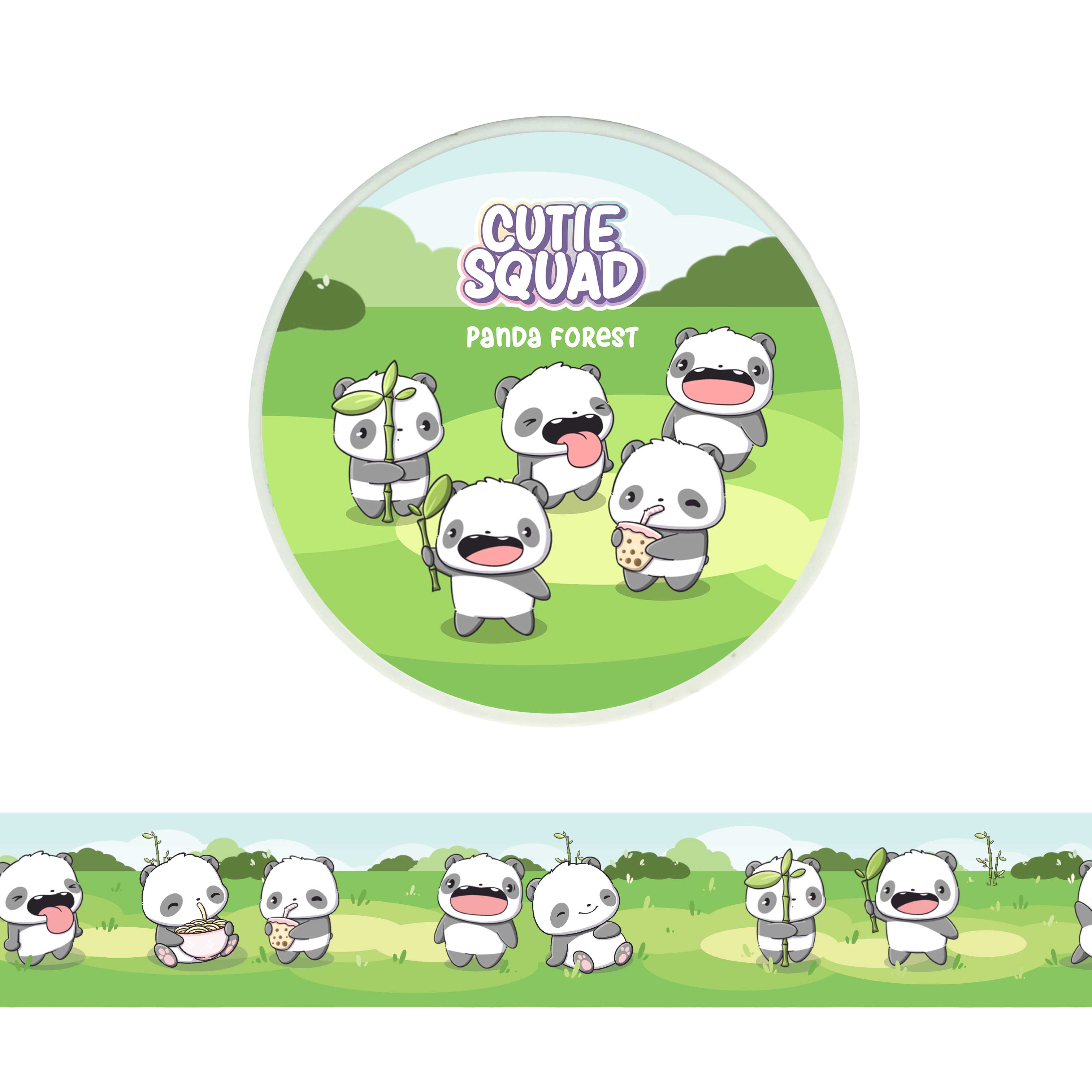 CutieSquad Washi tape Panda Forest - 