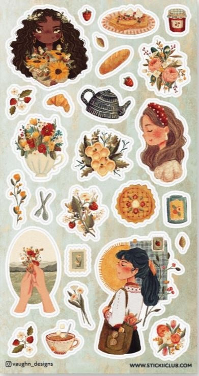 Stickii Stickervel - Pastoral Florals