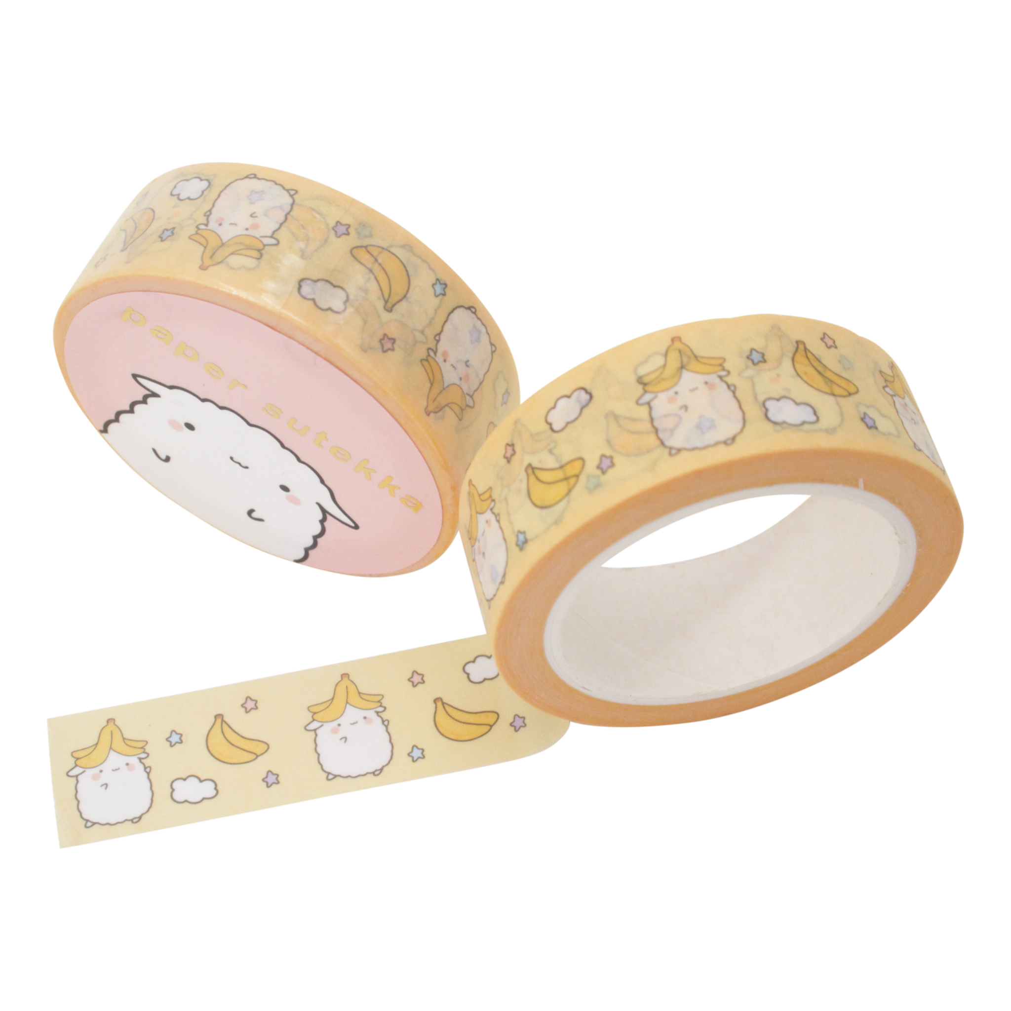 Paper Sutekka Washi Tape - Mika Banana Stars