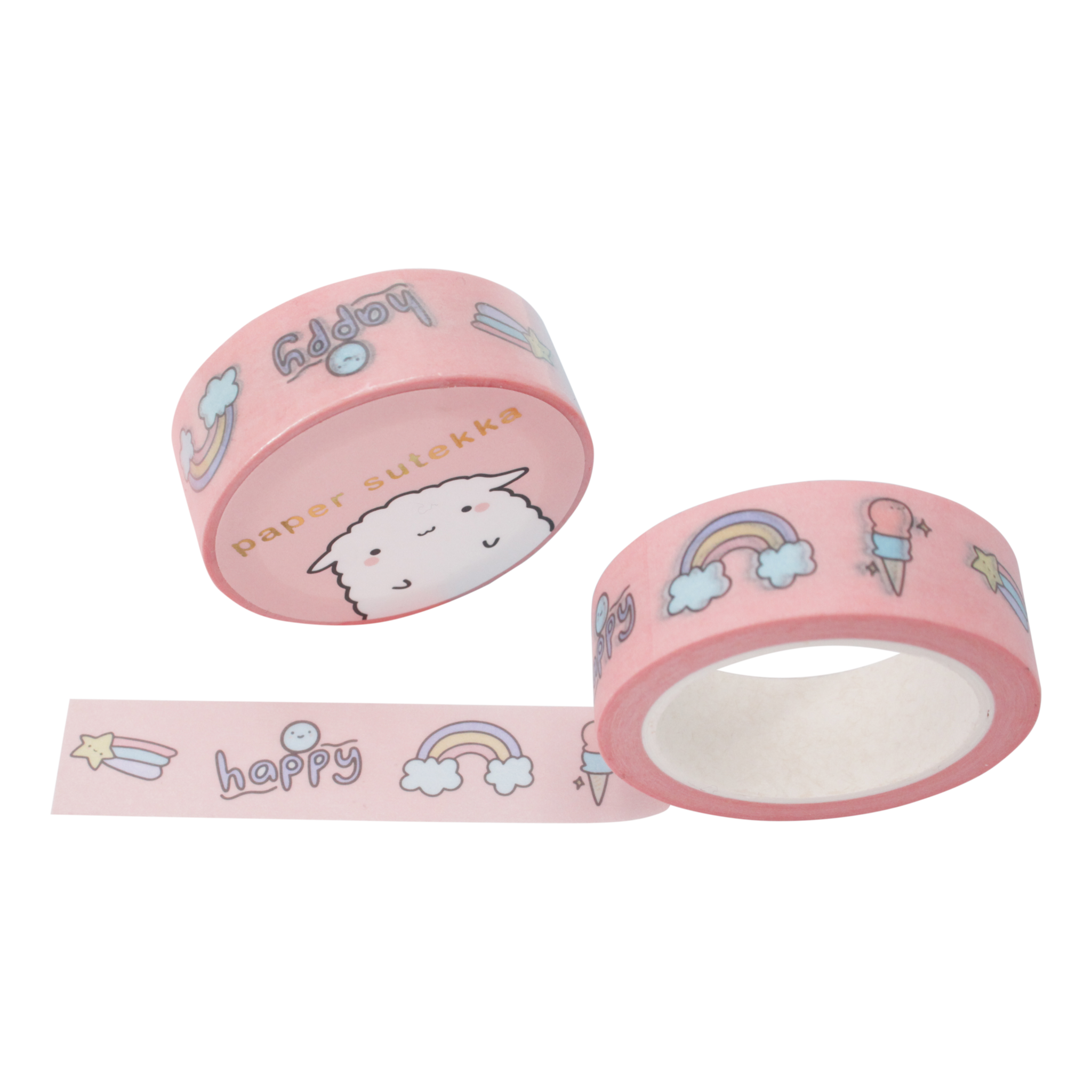 Paper Sutekka Washi Tape Doodles Happy - 