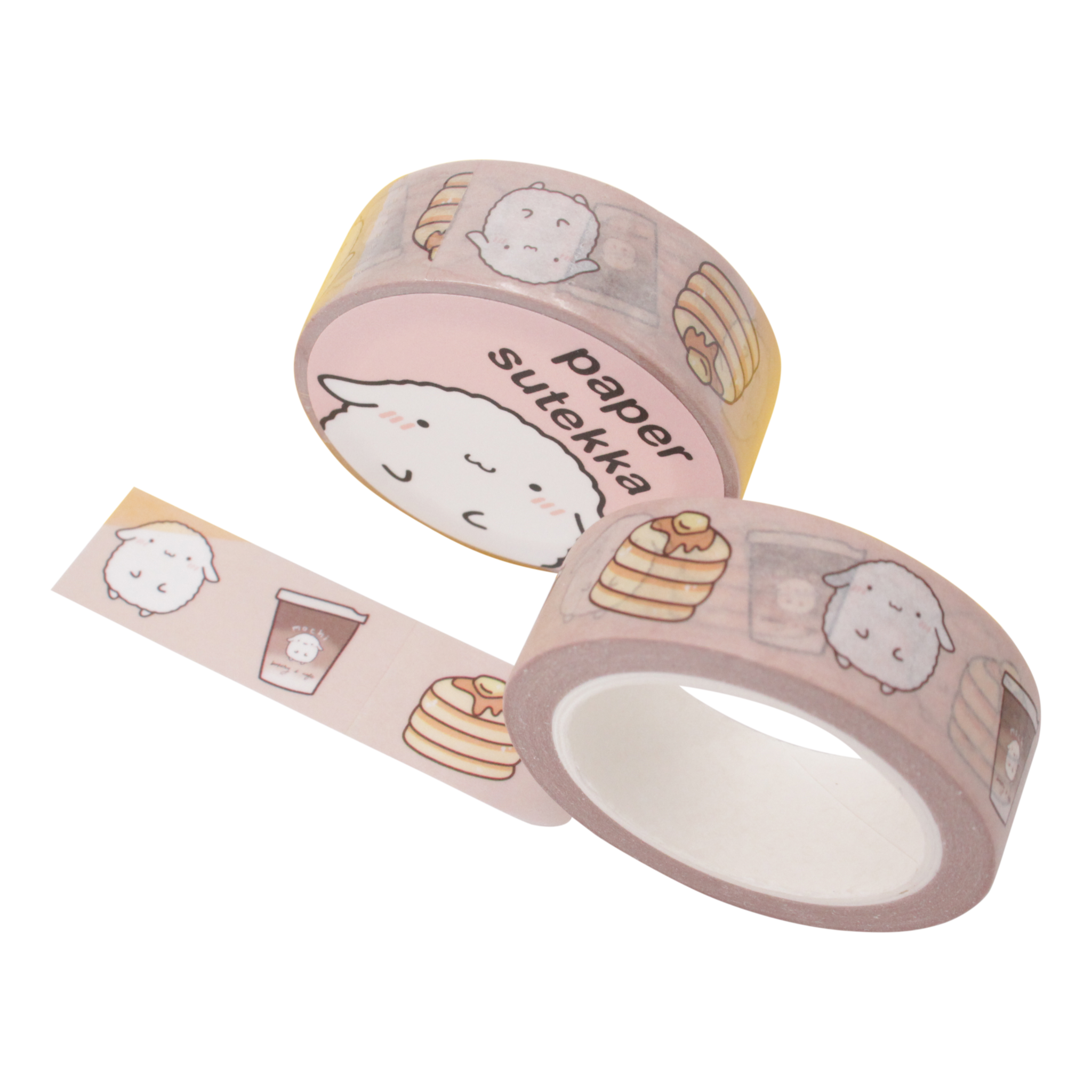 Paper Sutekka Washi Tape Mochi Coffee and Pancake - PaperSutekka