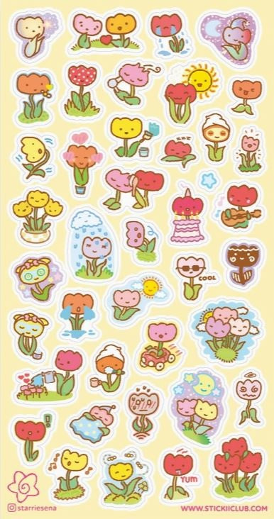 Stickii Stickervel Tulip Time - 