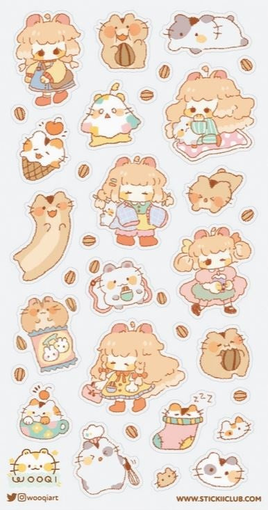 Stickii Stickervel Happy Hamsters - 