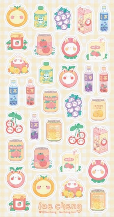 Stickii Stickervel Fruity Drinks - 