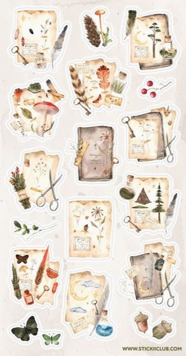 Stickii Stickervel Forest Field Note - 