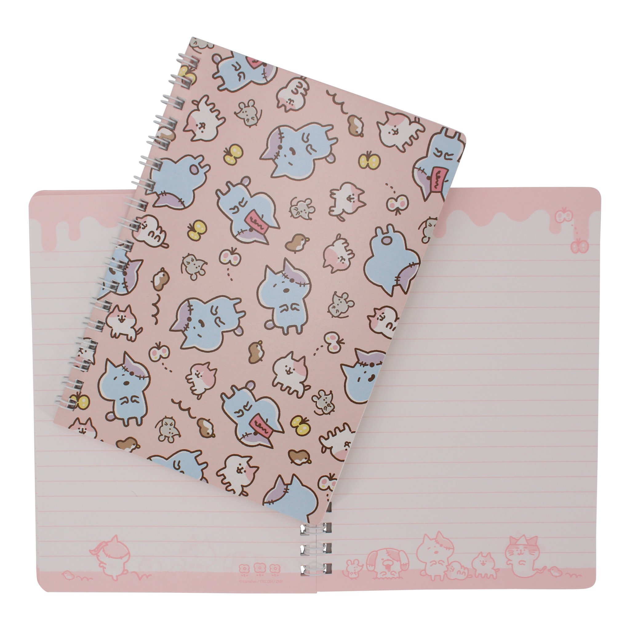 - Zombie Cat Notebook  Pink
