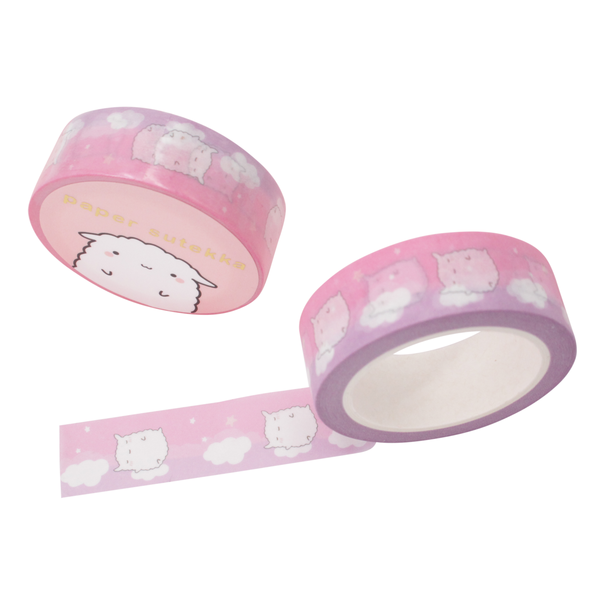 Paper Sutekka Washi Tape - Mika Dreamy Sleeping Clouds
