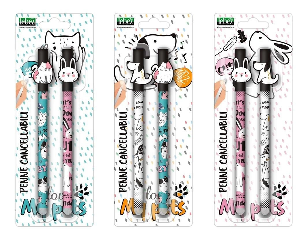 - Uitwisbare balpen set  Animals