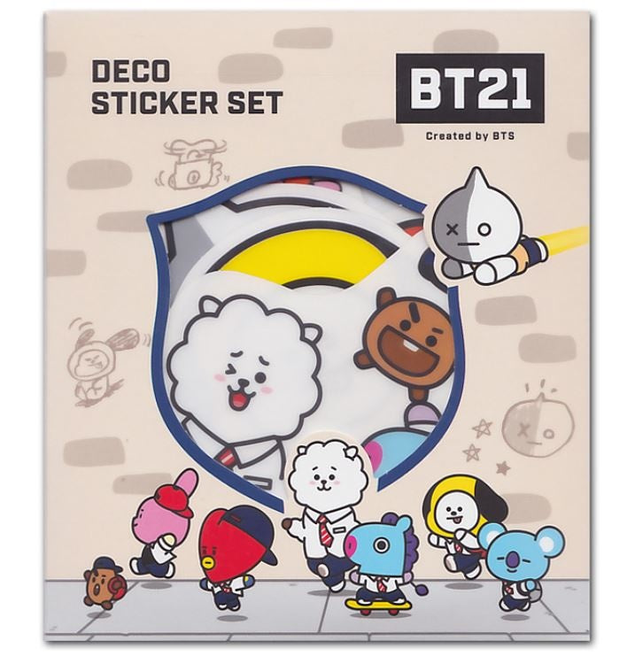 BT21 Deco Sticker Set - School