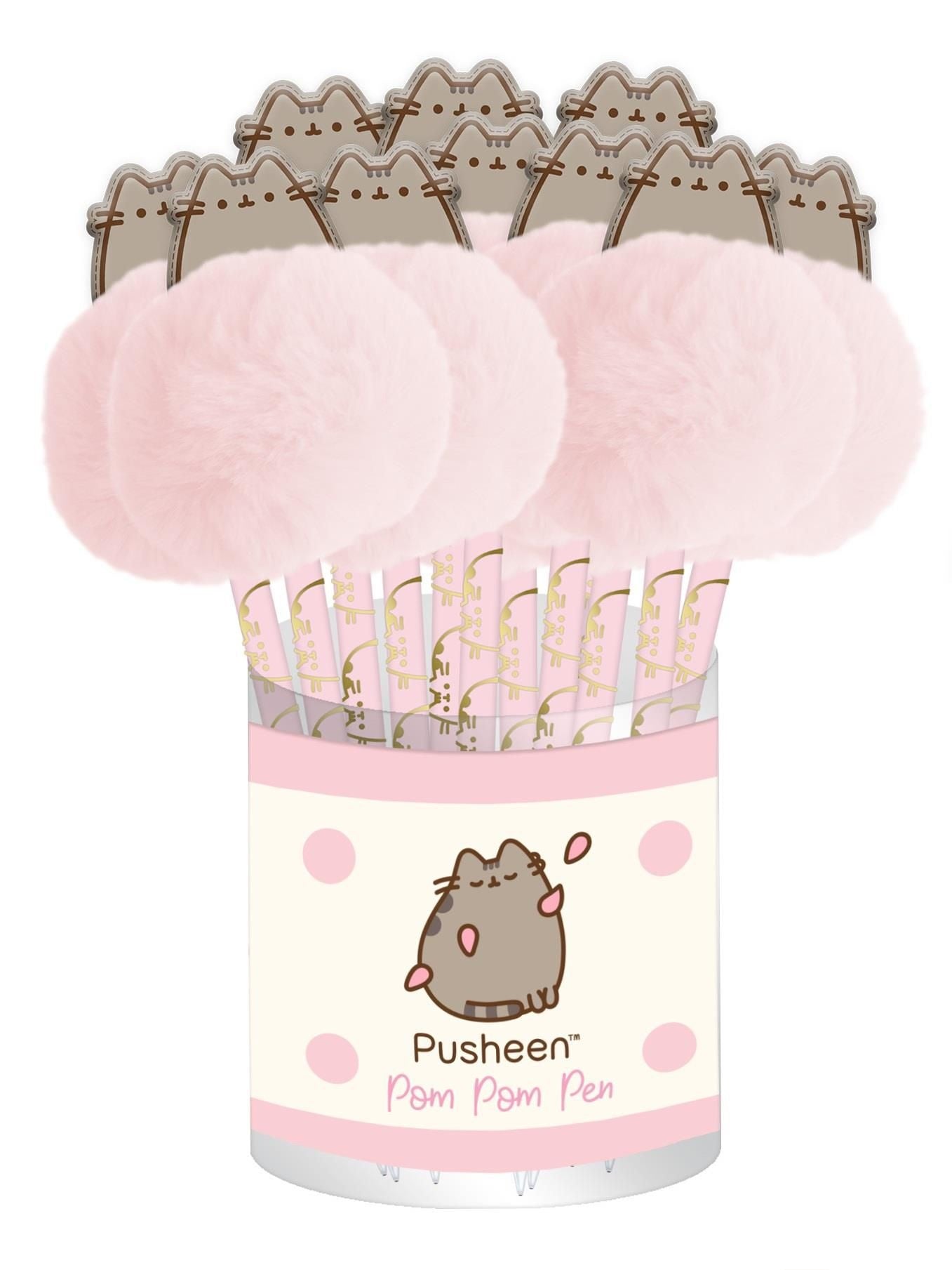 Pusheen balpen met pompom
