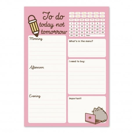 Pusheen To-do Notepad - Rose Collection