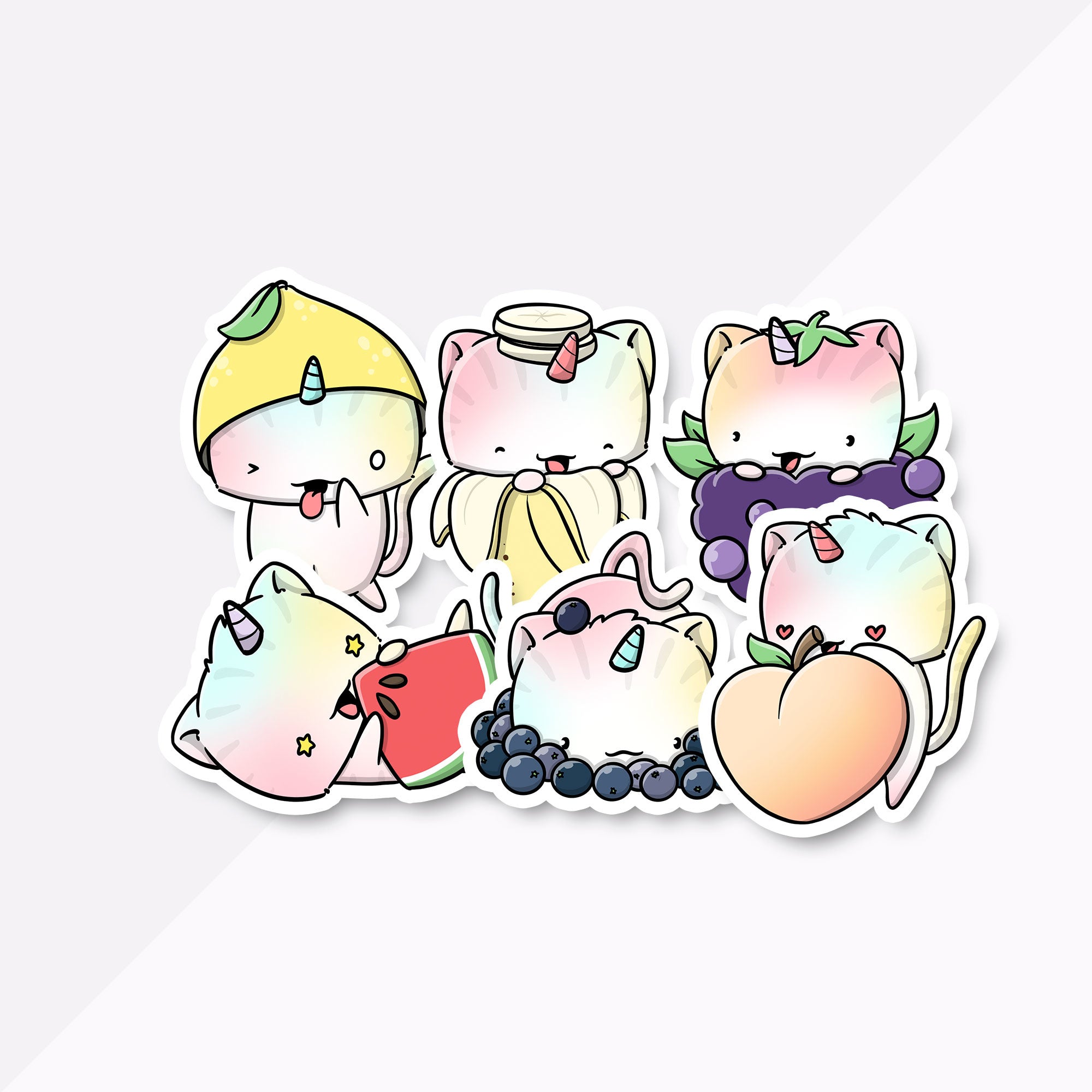 CutieSquad Stickerset - Fruit Cats (LIMITED!)